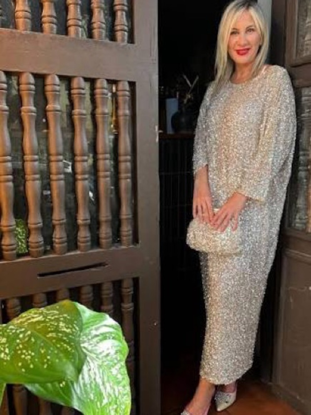 Never Fully Dressed Sequin Jem Dress in Champagne - Picture 8 of 12